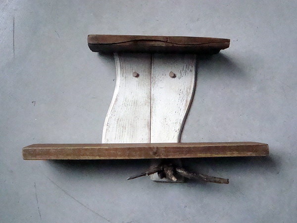 Branches Series - Recycled Wood Double Shelf 3