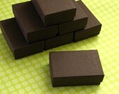 20 Cotton Filled Jewelry Boxes Chocolate Brown 2.5 x 1.75 x 7/8 inch