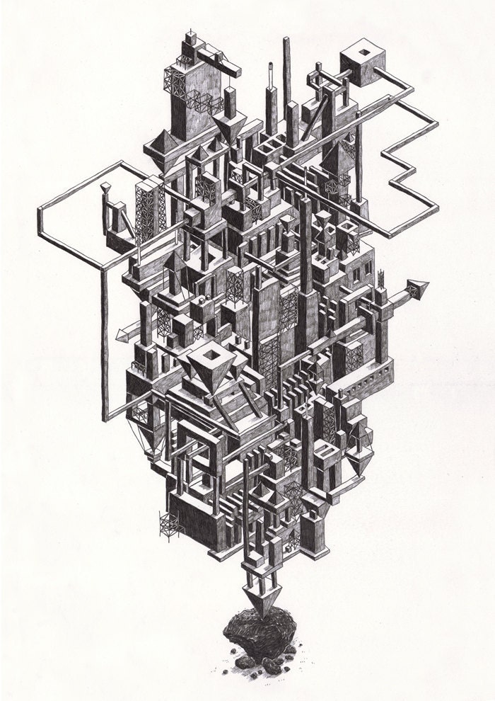 Structure / Giclée Print