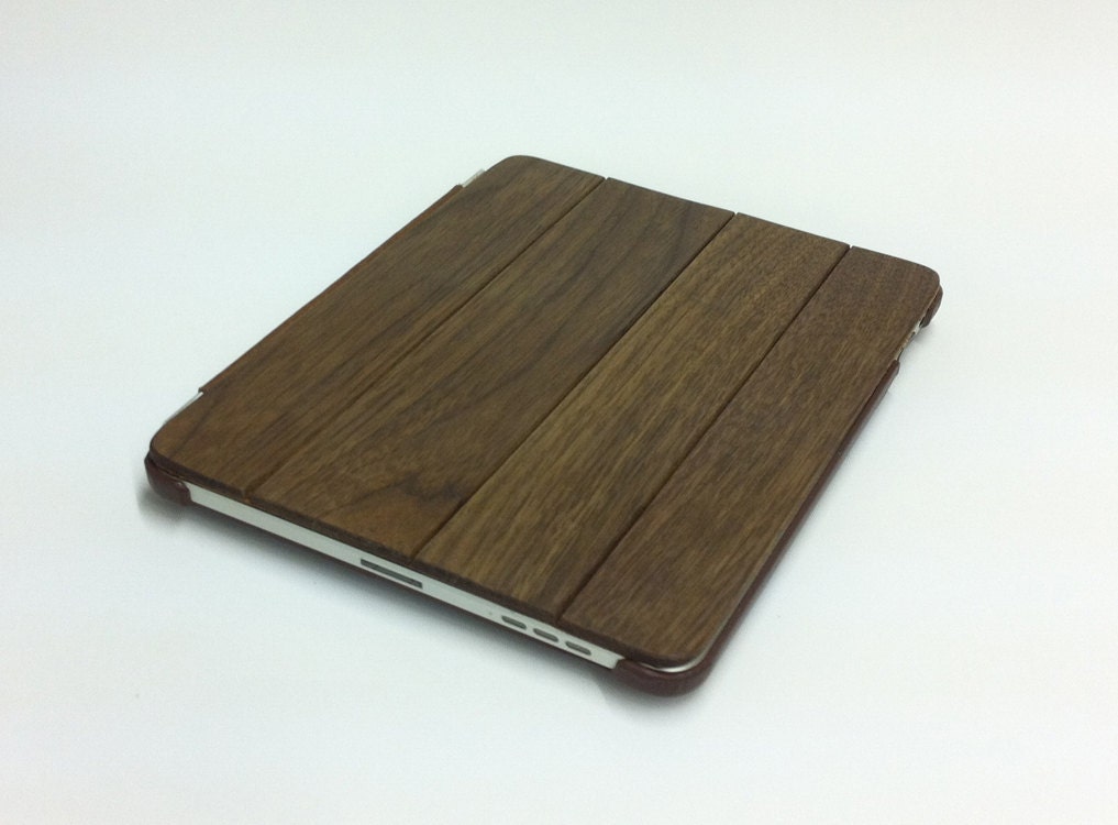 Walnut iPad 1 Wood Cover & Back Cover