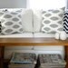 set of Four Pillow Covers - Navy Blue Chevron Zig Zag Stripes and Gray Ikat - 18x18 inches - Mix and Match Pillow Covers