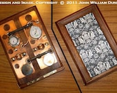 Steampunk wooden case for the Barnes & Noble Nook Tablet or Nook Color (R):  "eCog Aphrodite (TM)" 'Boilerplate' Edition