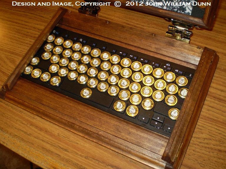 iCog Hades (tm): Wooden Steampunk Case w/ Bluetooth (r) Keyboard for the Apple iPad (r) 2 v1.0B 'Boilerplate Edition'