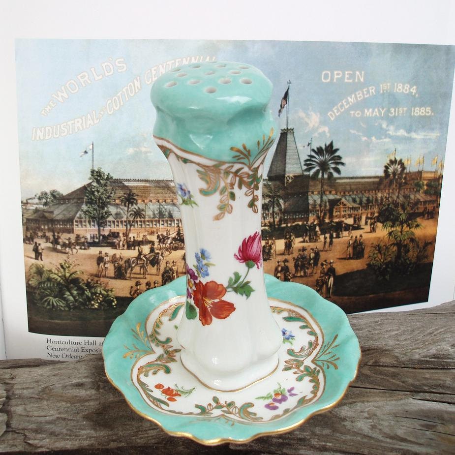 Hat Pin Holder  Pin Holder  Paris Royal Porcelain Hat Pin Stand  Flower Hatpin Container