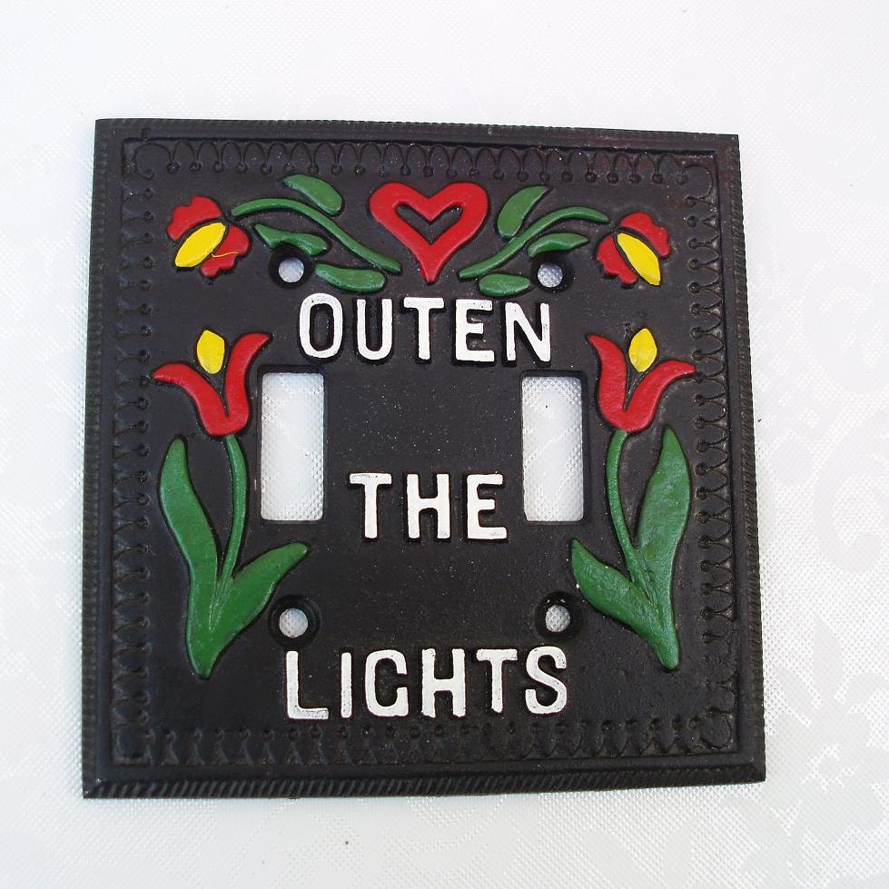 Vintage Switch Plate / Wall Switch Plate / Switchplate Covers / Amish / Pennsylvania Dutch