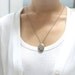Antique style Oval Locket Necklace with floral pattern