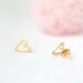Open Heart Earrings in gold