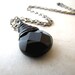 Black Onyx Gothic Storm Wire Wrapped Necklace Gunmetal Necklace BellinaCreations Bellina Creation