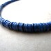 Mens Men's Necklace Puka Necklace Unisex Blue Royal Sapphire Cobalt Heishi  Shell Necklace BellinaCreations Bellina Creation