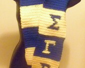 Custom Order Sigma Gamma Rho Scarf