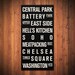 NEW YORK CITY Subway Sign. Bus Scroll. Destination List - Canvas 24" x 48"