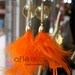 Aflé Bijoux Feather Earrings - Orange