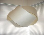 GRANNY KNOT Bleached White Ash wood veneer pendant lamp