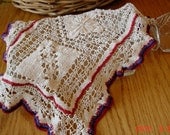 Red, White and Blue Vintage Doily