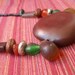 African Entada giga sea heart seed Mali wedding glass Necklace by Fianaturals on etsy