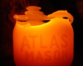 NEW - Beeswax Candles - Antique Bottle-Shaped - (Md - 1/2 Pint Atlas Mason Jar) - 60 plus hour burn time