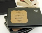 Small Standard Felt Cushioned Stamp Pad in Black Ink