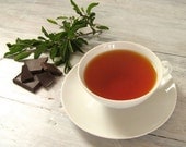 Chocolate Mint Rooibos Tea, 3.5 oz. Tin, Loose Leaf Herbal Blend, Caffeine Free, No-Cal Dessert, Gift for Chocolate Lover