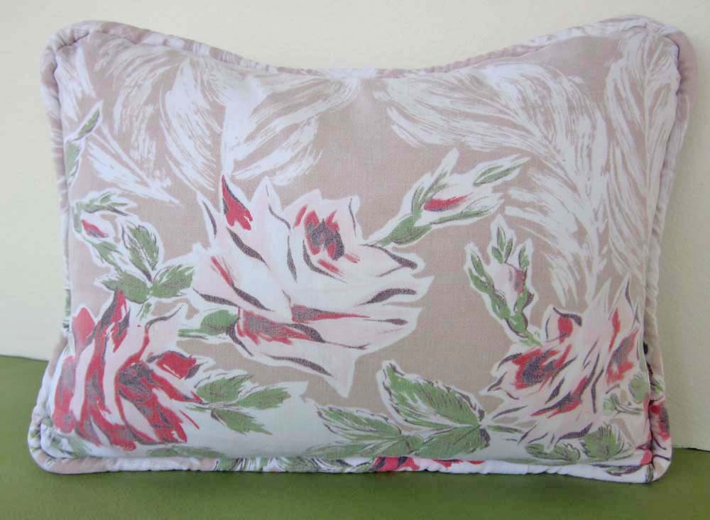 Vintage Rose Floral Pillow Cover