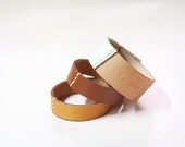 Set of 3 Leather Bracelets