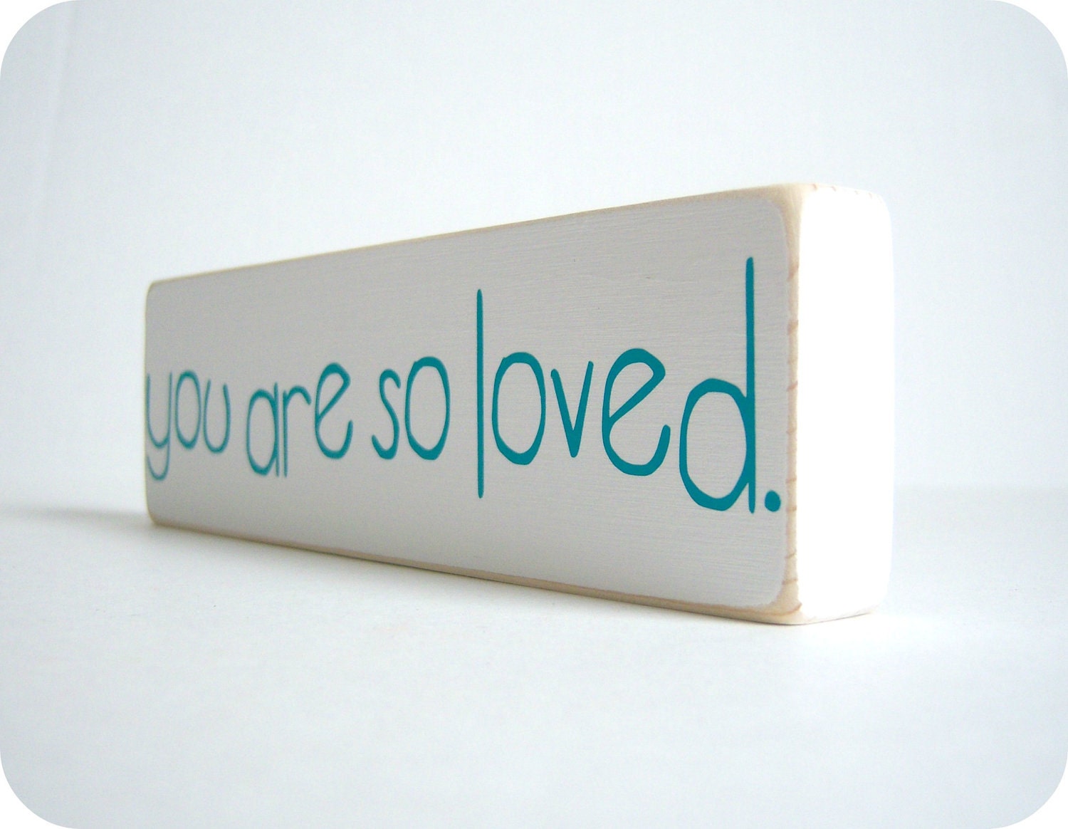 You Are So Loved. Wood Block Decor.