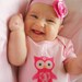 Monthly Baby Onesie Stickers - ToP SeLLeR - Cutest Owl Girls in Town - 13 Stickers (Just Born Included) - Baby Onesie Stickers