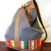 The Chimayo Bag // Heavy Brushed Twill, Leather, and Rainbow Contrast. Converts from Backpack to Tote