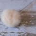 Vintage Swansdown Powder Puff Wand Lucite Plastic Handle
