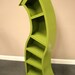 Handmade 6FT curved bookshelf,Other colors available