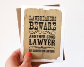 Graduation Card - Law School Grad - Congratulations Card