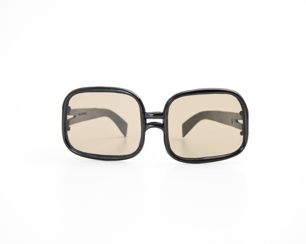 Black Soviet Sunglasses - Vintage Oversized Sunglasses - Vintage Eyeglasses for Men - USSR