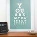 Quote print Typography poster art print eyechart, inspirational art - You are my rainbow  A3 or A4 choose your color