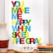 Typography poster Print nursery art wall decor quote art print letterpress style - You make me happy when skies are gray A4 or 8 x 11