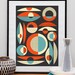 Modernist Abstract art, Mid century poster, Retro print, Midcentury print, atomic art, Modernist retro inspired composition A2 size
