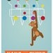 Eames poster print. Mid century modern, Inspirational quote print, nursery art, kids room decor, Motivational quote - Hang in there A3