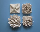 Surfs up "Biodiversity" coral reef art tile set, Ceramic wall sculpture, OOAK ocean art, beach art, summer art, coral sculpture, reef art
