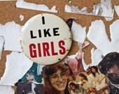 i like girls, large button