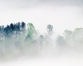 Smoky Mountains, 12x18'' Smoky Mountain National Park, Photo On Canvas, Fog Photo, Nature Photo, Sunrise Photography
