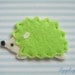 Set Of 6 pcs Handmade Felt Hedgehog