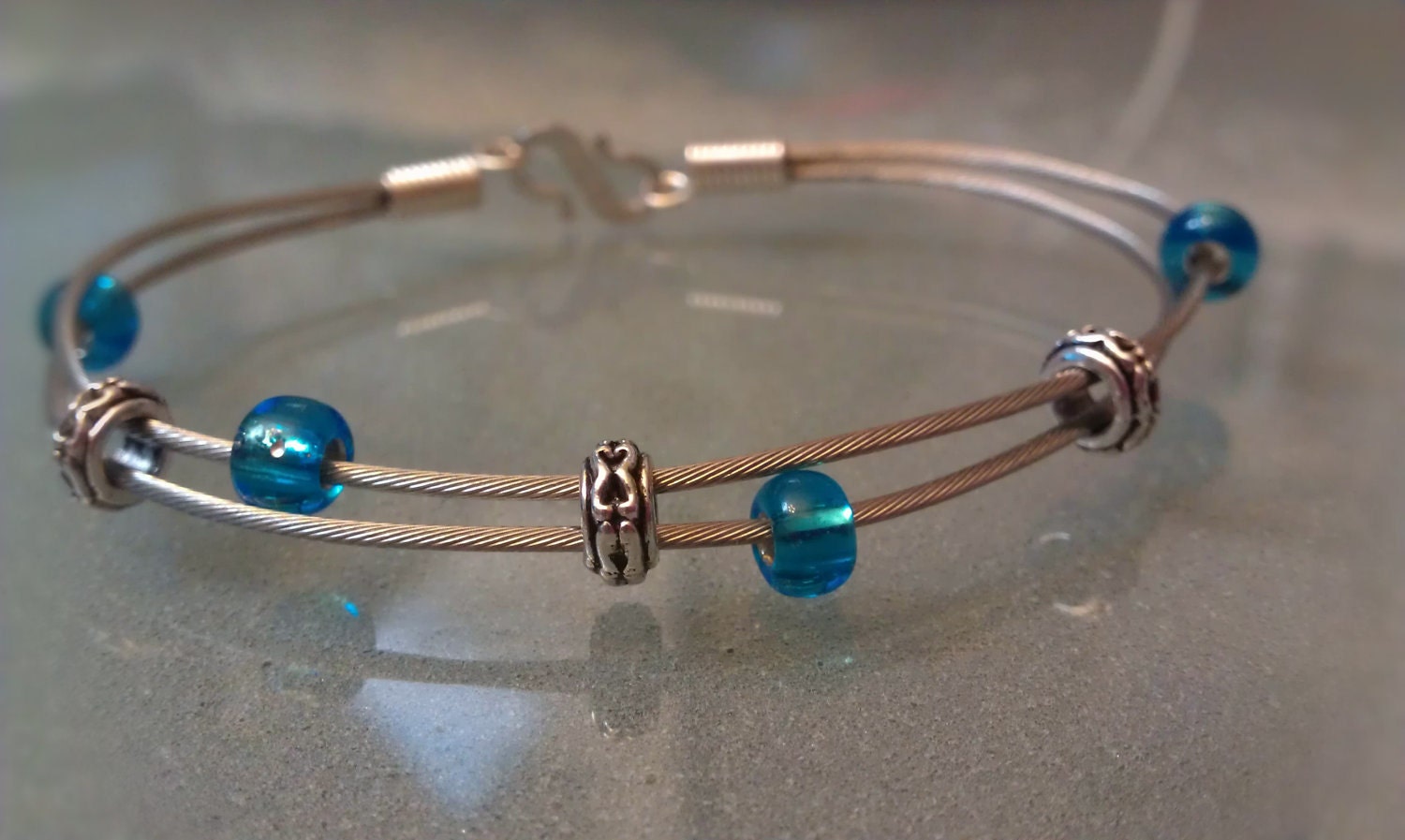 Bicycle Double Brake Cable Wire Bracelet