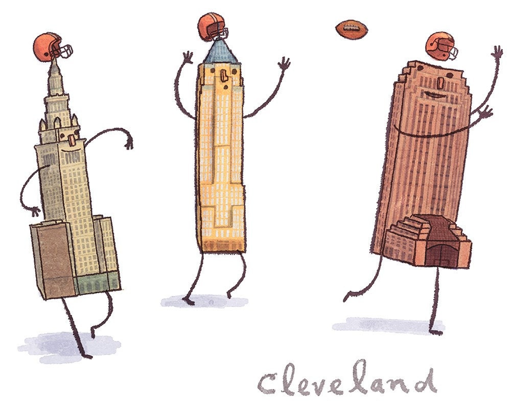 Cleveland football (8x10)