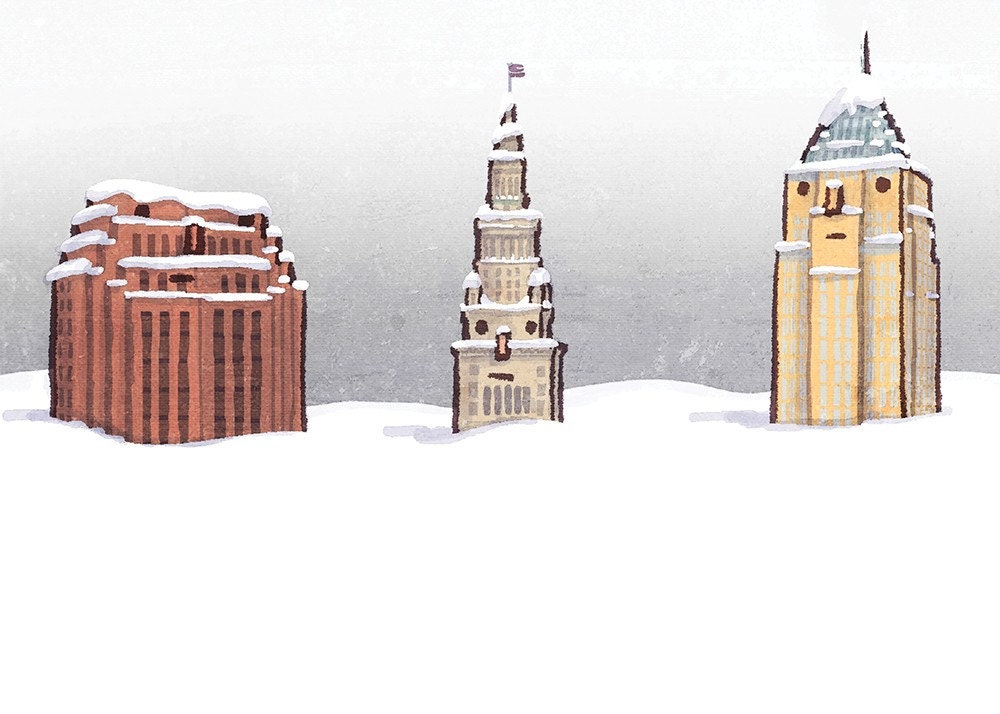 Cleveland snow (5x7)