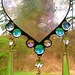 20% OFF SPRING Sale Iridescent Glass HEART Chandelier Chimes
