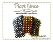 Textured Drape Cuff Beading Tutorial  PICOT FENCE