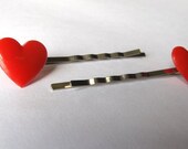 Vintage Heart Hair Pins