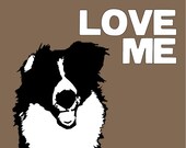 Custom Pet Silhouette Art Print - FREE SHIPPING