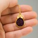 October Birthstone Jewelry- Pink Purple Titanium Druzy Necklace - Druzzy Personalized Necklace - Drusy Jewelry - Custom Stamp Initials