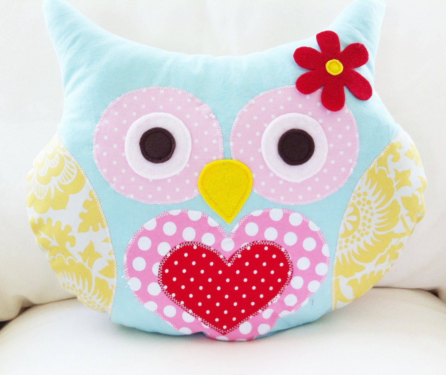 Owl Sewing Pattern Easy Owl Pillow PDF Pattern