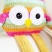 Owl Knitting Pattern - Toy Owl Softie Pattern - PDF