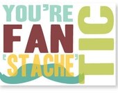 Mustache Greeting Card